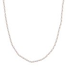 Weiße Muschelkernperle Halskette ca. 50cm + 5cm Extender, Std Gelb