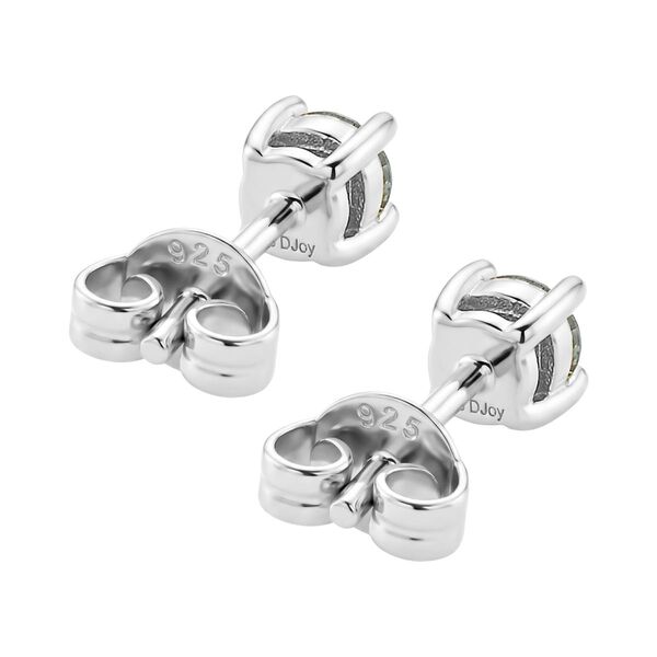 D'Joy Blauer Moissanit Ohrringe 925 Silber rhodiniert ca. 0.60 ct image number 5