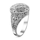 Royal Bali Kollektion - floraler, gravierter Ring image number 4