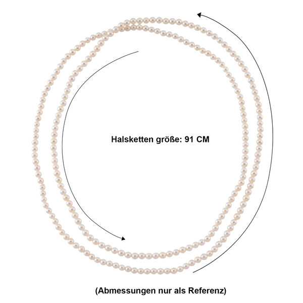AAA Chinesische Akoya-Perle 91cm Halskette image number 5