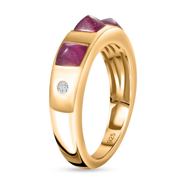 Ilakaka Rosa Saphir und Zirkon Ring - 2,04 ct. image number 5