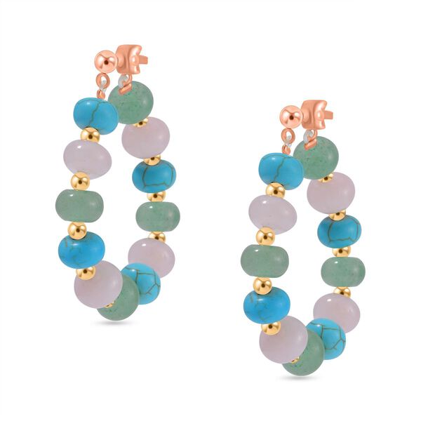 Multi-Edelstein-Ohrringe- 59 ct. image number 3