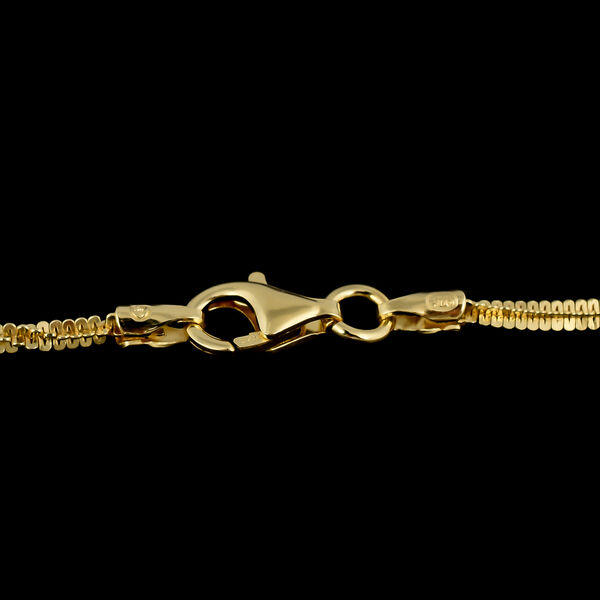 Box-Kette, ca. 50 cm, 925 Silber vergoldet ca. 3,36g image number 3