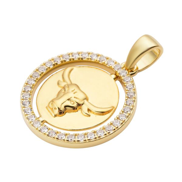 Weißer Zirkon Stier-Anhänger - 0,63 ct. image number 3