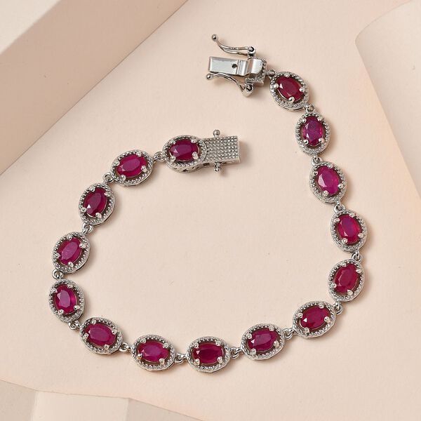 Afrikanisches Rubin-Armband, 18 cm - 10,82 ct. image number 2