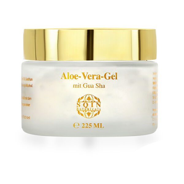 "ALOE VERA gel with Gemstone Rose quartz - 225 ml Gua Sha Size  Color - Green Box Size- 17 - x 11  x 7 cm Gua sha Dimension - 7 x 4.5 cm", " Rose quartz Gemstone Gua sha  Size - 7 x 4.5 cm Color- Pink" image number 4