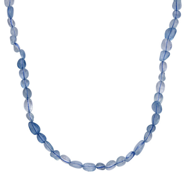 Aquamarin Halskette ca. 45 cm 316L Edelstahl ca. 90.00 ct
