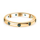 AAA Grandidierit Ring 585 Gold (Größe 17.00) ca. 0,39 ct