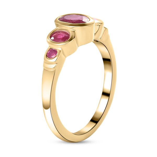 Afrikanischer Rubin-Ring, 925 Silber vergoldet  ca. 1,48 ct image number 5