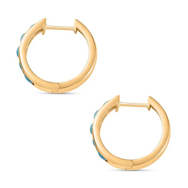 AA Sleeping Beauty T&uuml;rkis Ohrringe - 1,26 ct. image number 4