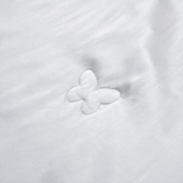 Serenity Night 100% Maulbeerseide Seidendecke mit 350gsm Seidenf&uuml;llung, 135x200cm, Perlmutt image number 7