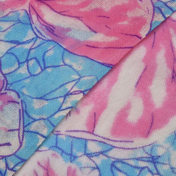 100% Merino Woll-Schal mit Quasten, 70x180cm, Mehrfarbig image number 5