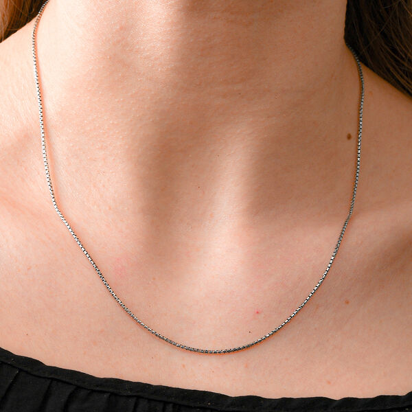 Italienische Veneziener Boxkette 925 Silber, ca. 45 cm ca. 3,77g image number 2