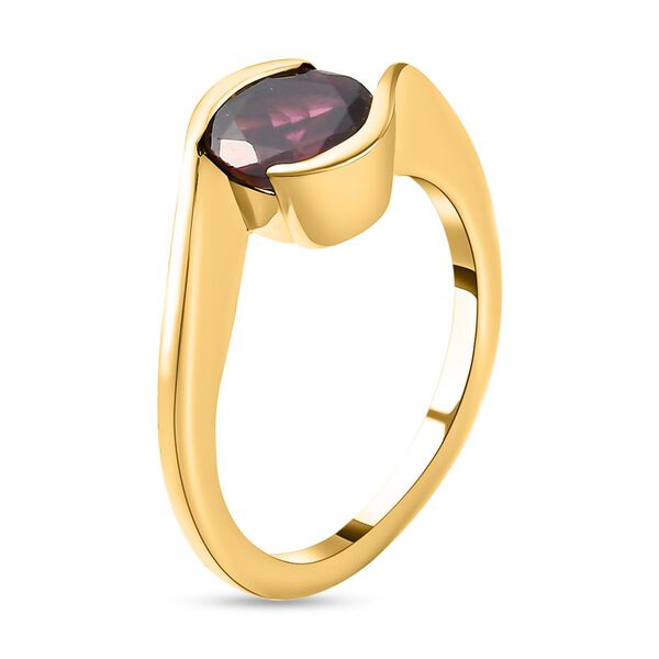 Rhodolith Granat-Ring, 925 Silber vergoldet  ca. 1,53 ct image number 5