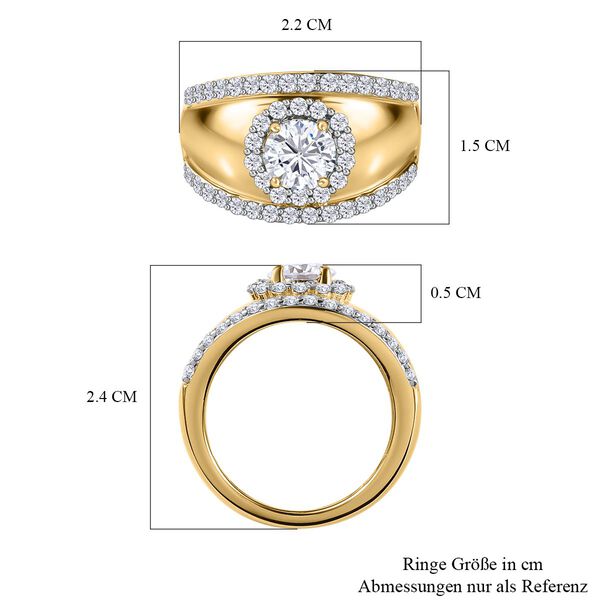 Moissanit Ring, ca. 1,19 ct. image number 7