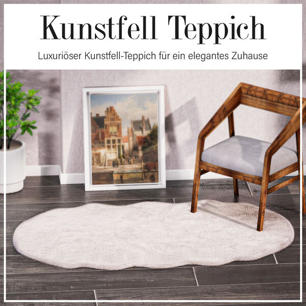 Kunstfell Teppich, wei&szlig; image number 5