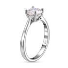 Moissanit Ring, 925 Silber platiniert, (Größe 20.00) ca. 1.82 ct image number 3