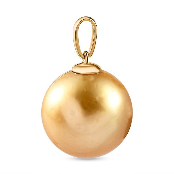 AAA Goldene Südsee Perle Anhänger 750 Gold image number 5