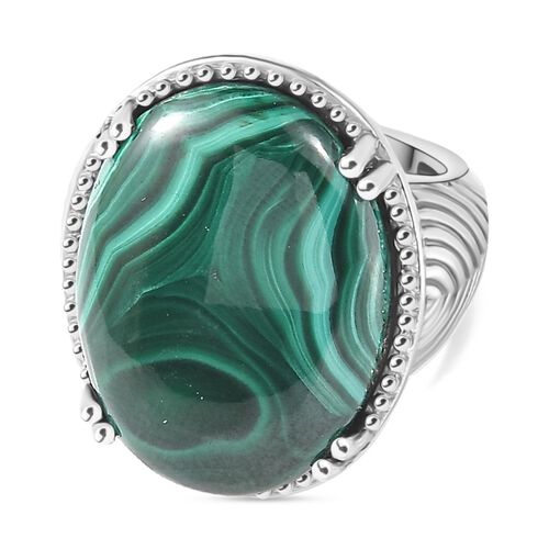 Malachit Ring - 30,11 ct. image number 0