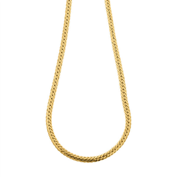 Italienische Halskette, ca. 45 cm, 925 Silber vergoldet ca. 13,94g