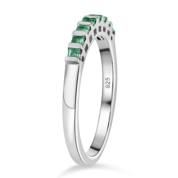 Kagem sambischer Smaragd Ring, 925 Silber rhodiniert - 0,39 ct. image number 5