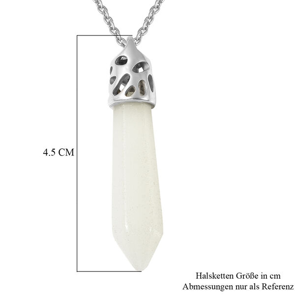 Harz-Anh&auml;nger mit Kette, ca. 50 cm, 316L Edelstahl ca. 15.20 ct image number 5