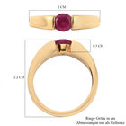 Afrikanisher Rubin(Fissure gefüllt) Ring 925 Silber vergoldet image number 6