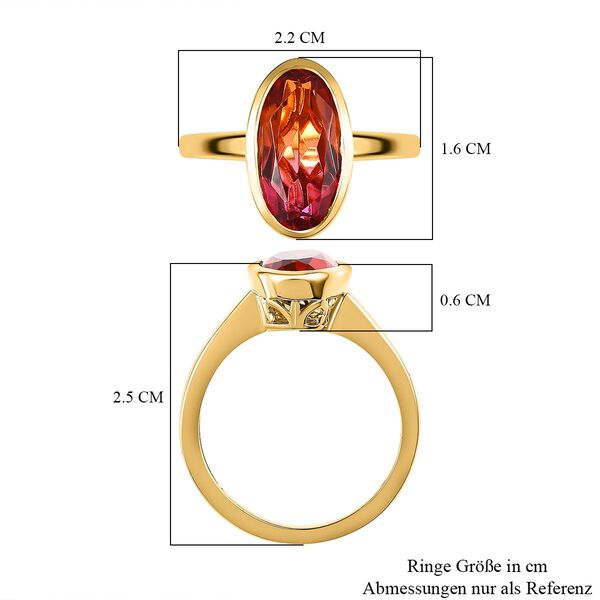 Sunset Triplett Quarz Ring - 3,33 ct. image number 7