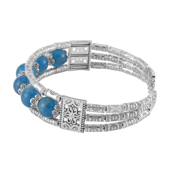 Blaues Apatit-Armband, 18 cm - 43 ct. image number 4