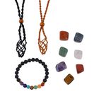 Roter Jaspis, Tigerauge Schmuckset Reine Baumwollschnur und Legierung vergoldet ca. 499.00 ct