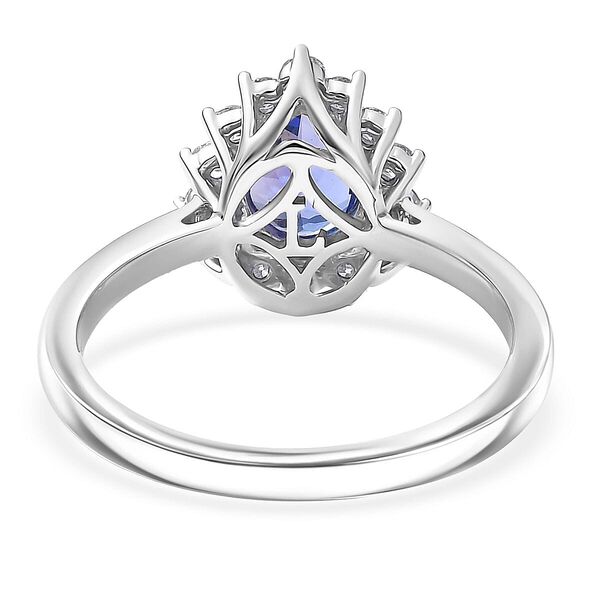 LUXURIANT DIAMOND - AAA Tansanit, Lab Grown Diamant Ring 417 Gold (Gr&ouml;&szlig;e 16.50) ca. 1,50 ct image number 4