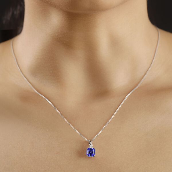 RHAPSODY AAAA Tansanit und VS Diamant Anhänger in 950 Platin - 2,06 ct. image number 3