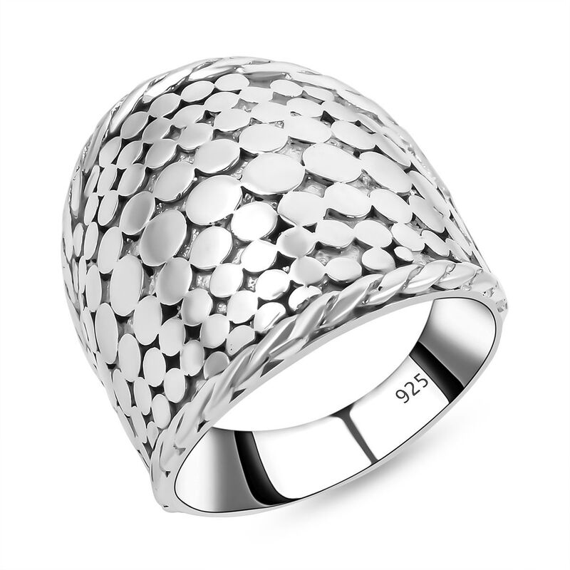 Royal Bali Kollektion - schlichter Ring in Silber image number 0