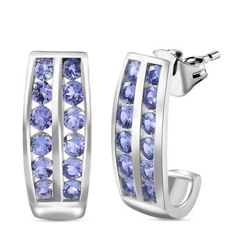 AA Tansanit Ohrringe 925 Silber rhodiniert ca. 1,93 ct.