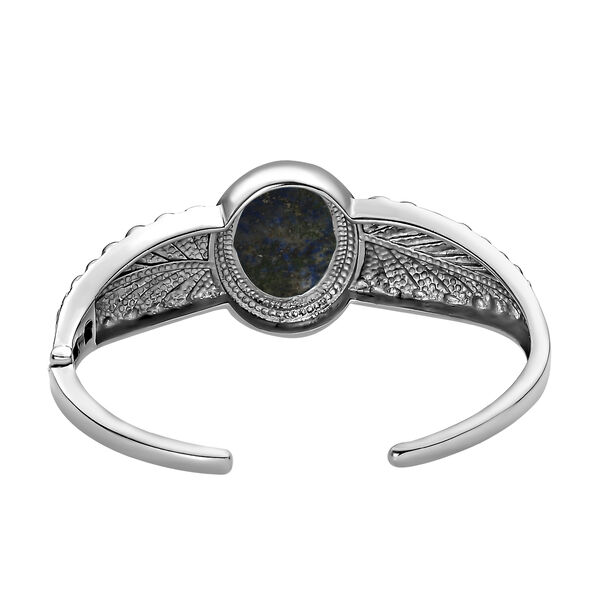 Lapislazuli Armreif, ca. 19 cm, Edelstahl, ca. 22.41 ct image number 4