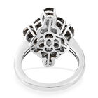 2er-Set Elite Schungit-Ring und Anhänger, 925 Silber platiniert ca. 4.67 ct image number 4