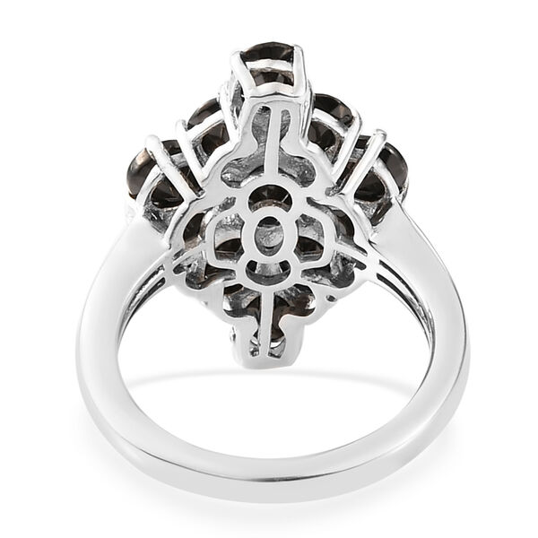 2er-Set Elite Schungit-Ring und Anh&auml;nger, 925 Silber platiniert ca. 4.67 ct image number 5