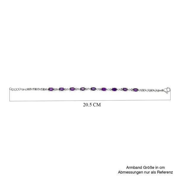 Afrikanischer Amethyst 19 cm Armband- 3,54 Karat image number 5