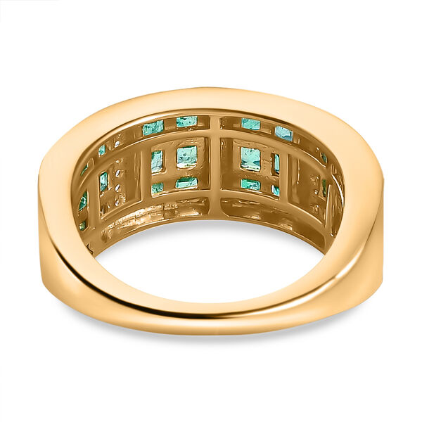 Kagem sambischer Smaragd und Zirkon-Ring - 1,52 ct. image number 8