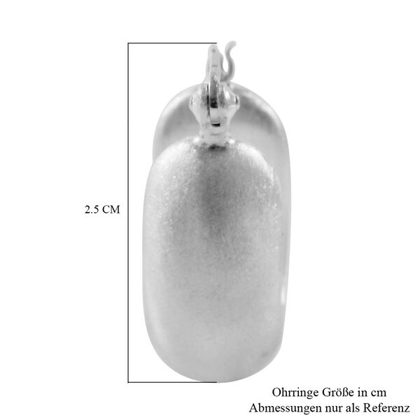 Breite Statement-Creolen, 925 Silber image number 3