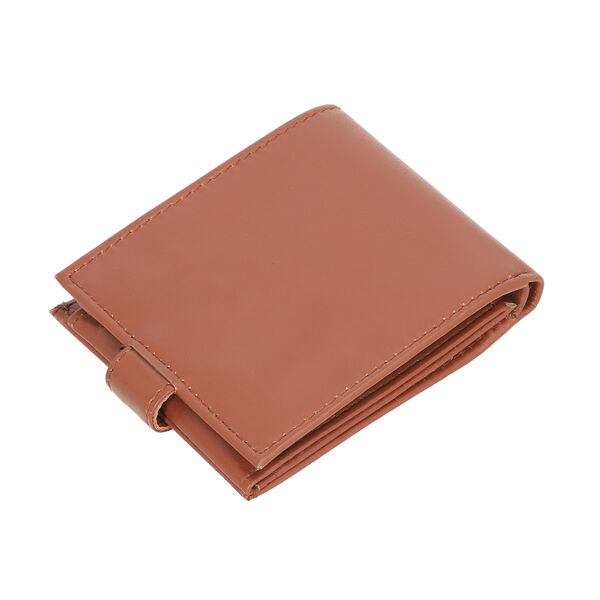 Geldbörse aus echtem Leder mit RFID Schutz, Druckknopf image number 3