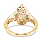 AAA Santamaria Aquamarin und weißer Diamant Ring, ca. 2.51 ct. image number 5