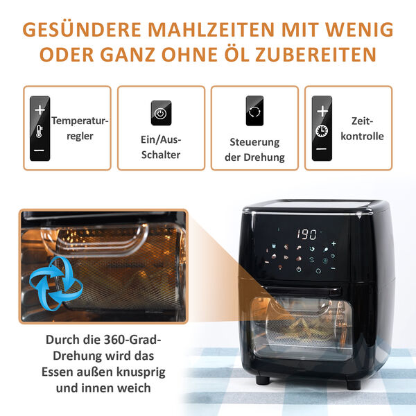 HOMESMART - 10-in-1 Heißluftfritteuse image number 4