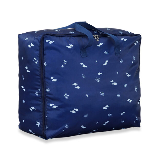 LIVMORE 3er-Set Aufbewahrungstaschen aus 210D-Oxford-Gewebe, Blau image number 3