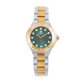 William Hunt - Moissanit japanisches Uhrwerk zweifarbige Uhr- 0,20 ct.