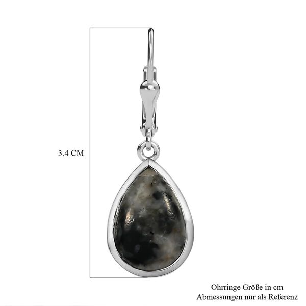 Natürliche Yooperlith-Ohrringe, 925 Silber platiniert ca. 10.21 ct image number 6