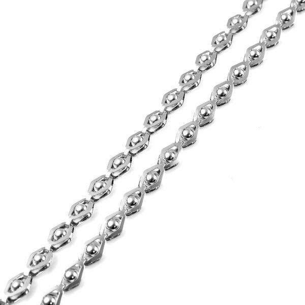 Schlichte Halskette, ca. 60+5 cm, Edelstahl image number 3