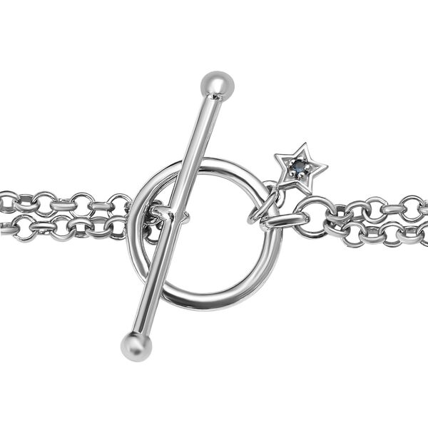 GP Coin Kollektion - Afrikanische Amethyst und Kanchanburi blaue Saphir-Halskette, 45 cm - 3,15 ct. image number 5