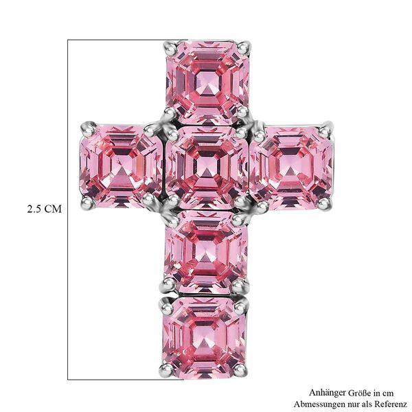 J Francis gefertigt mit SWAROVSKI- Hellrosa Swarovski Zirkonia Anhänger image number 6