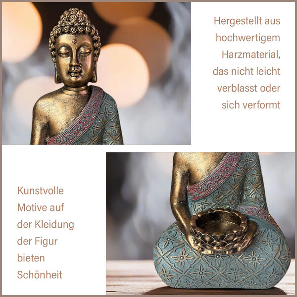 Buddha Harz Dekoartikel, 15,5x13x25,5cm image number 4